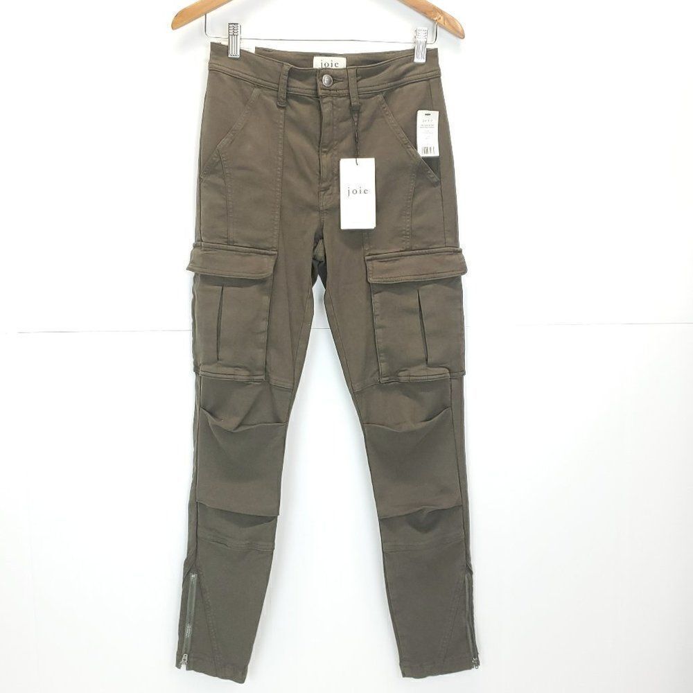 Joie Park Skinny High Rise Cargo Pants Size 23 - Picture 6 of 10